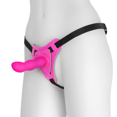 Snapper - Strap-on Harnas met Dildo - Roze