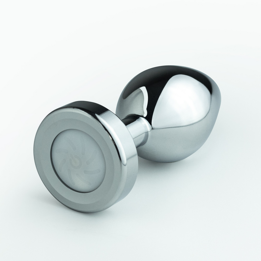 Borealis - Metalen Anale Plug met LED RGB - Medium - Zilver - Afbeelding 5