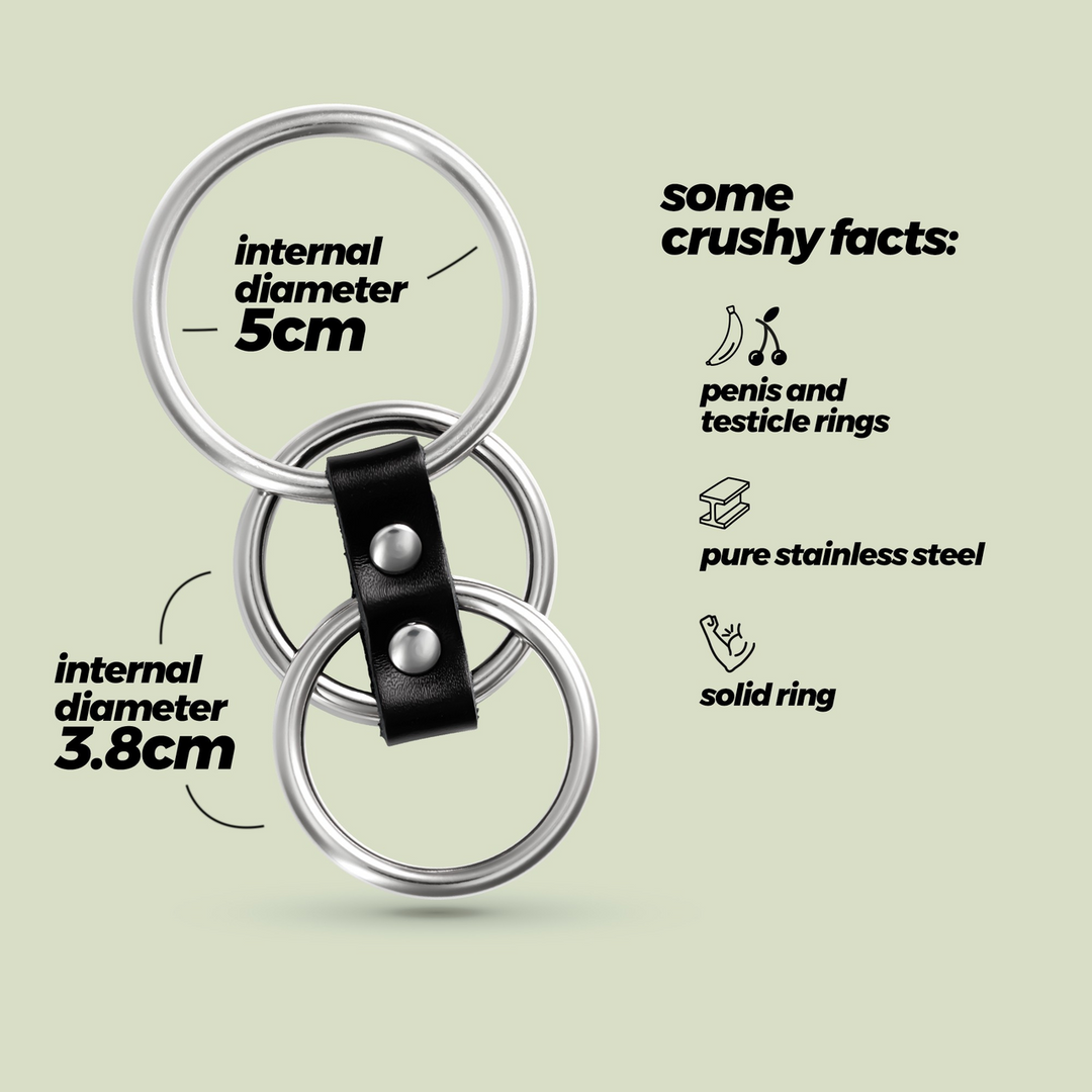 Saruman - Metalen Cockring Set - Zilver - Afbeelding 7