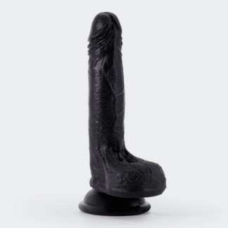 Inviktus - Vloeibare Siliconen Dildo - 7 / 19 cm - Zwart