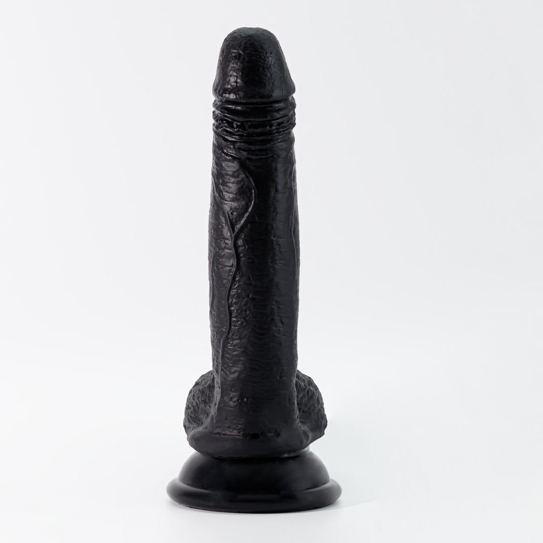 Inviktus - Vloeibare Siliconen Dildo - 7 / 19 cm - Zwart - Afbeelding 5