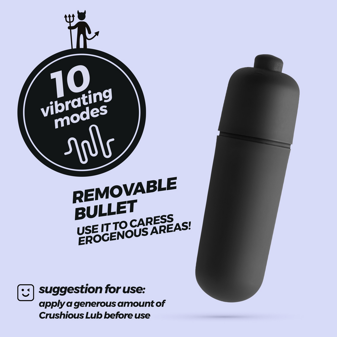 O-Pet Devil - Vibrerende Bullet - Zwart - Afbeelding 6