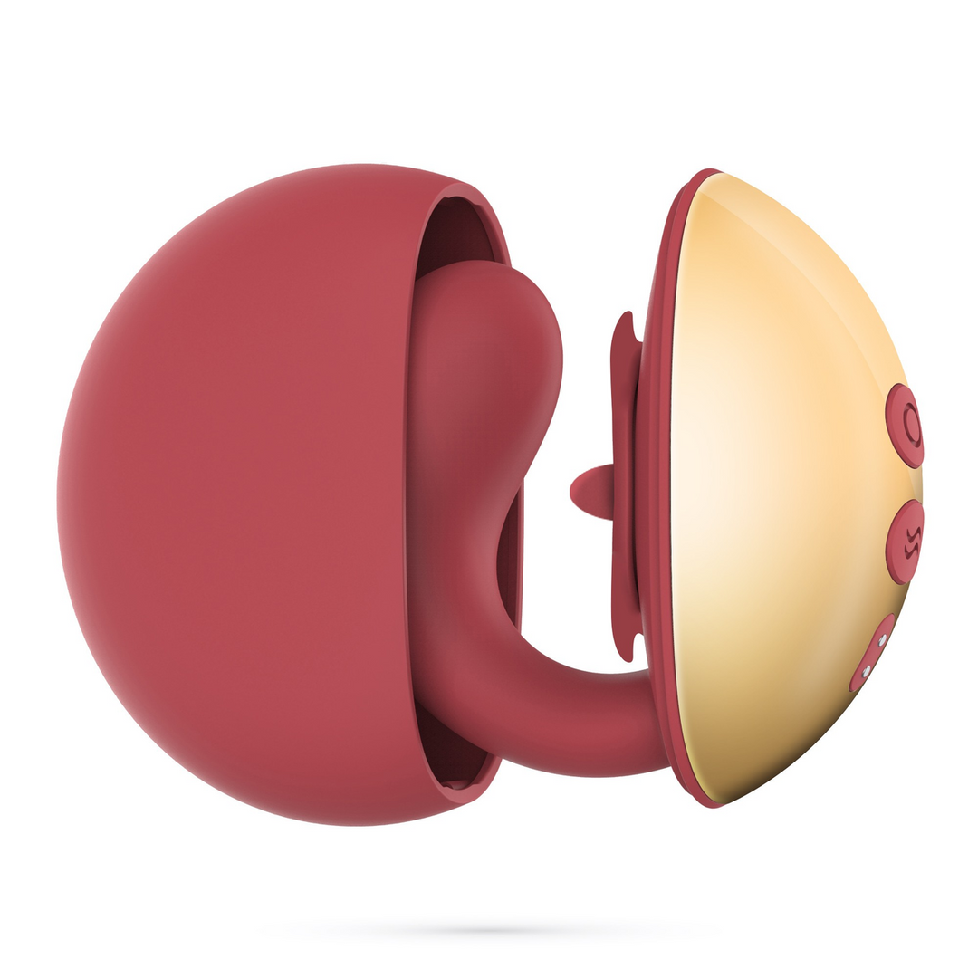 Arcane - Lickende Koppels Vibrator - Rood/Goud - Afbeelding 5