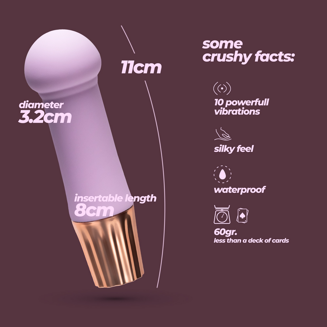 Mellow Puff - Mini Wand Vibrator - Lavendel - Afbeelding 5