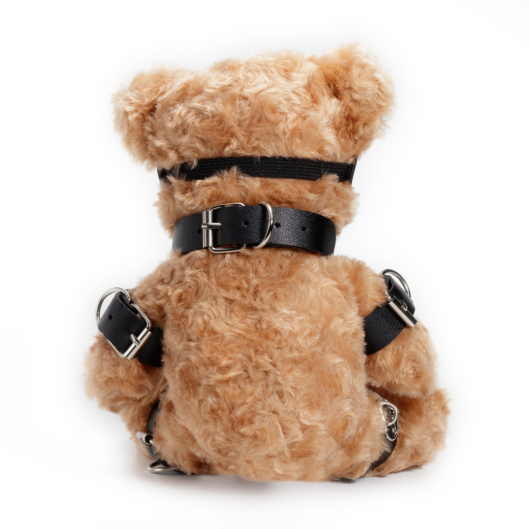 Crushito - Bondage Teddybeer - 31 cm - Zwart - Afbeelding 3