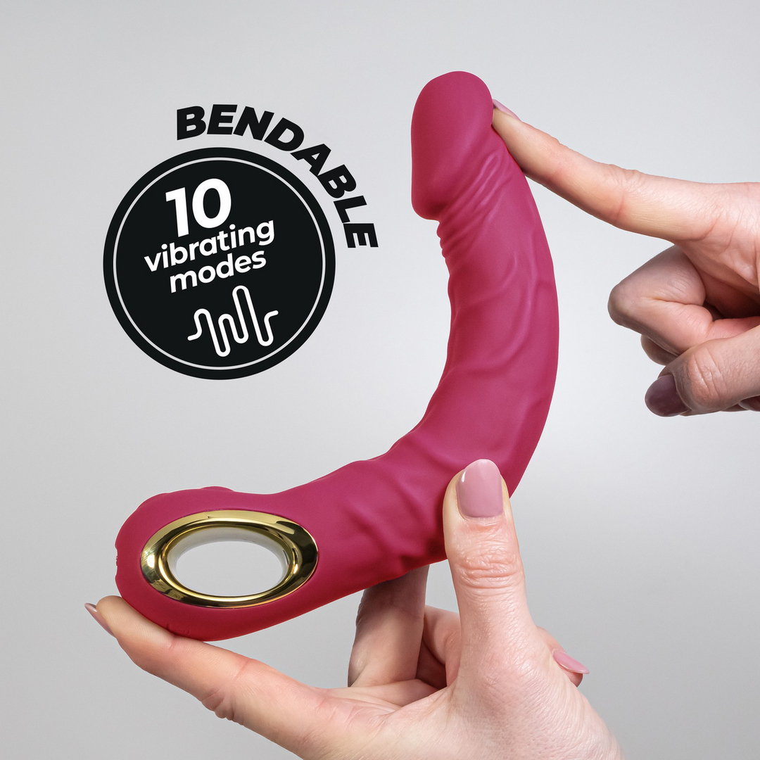 Magnus Bend - Realistische Flexibele Vibrator - Roze - Afbeelding 7