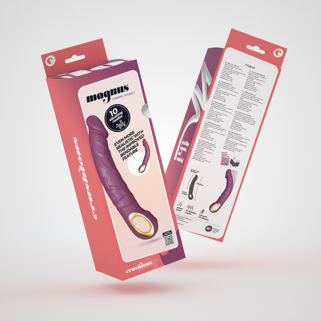 Magnus Bend - Realistische Flexibele Vibrator - Paars - Afbeelding 2