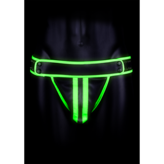 Gestreepte Jockstrap - Glow in the Dark - S/M