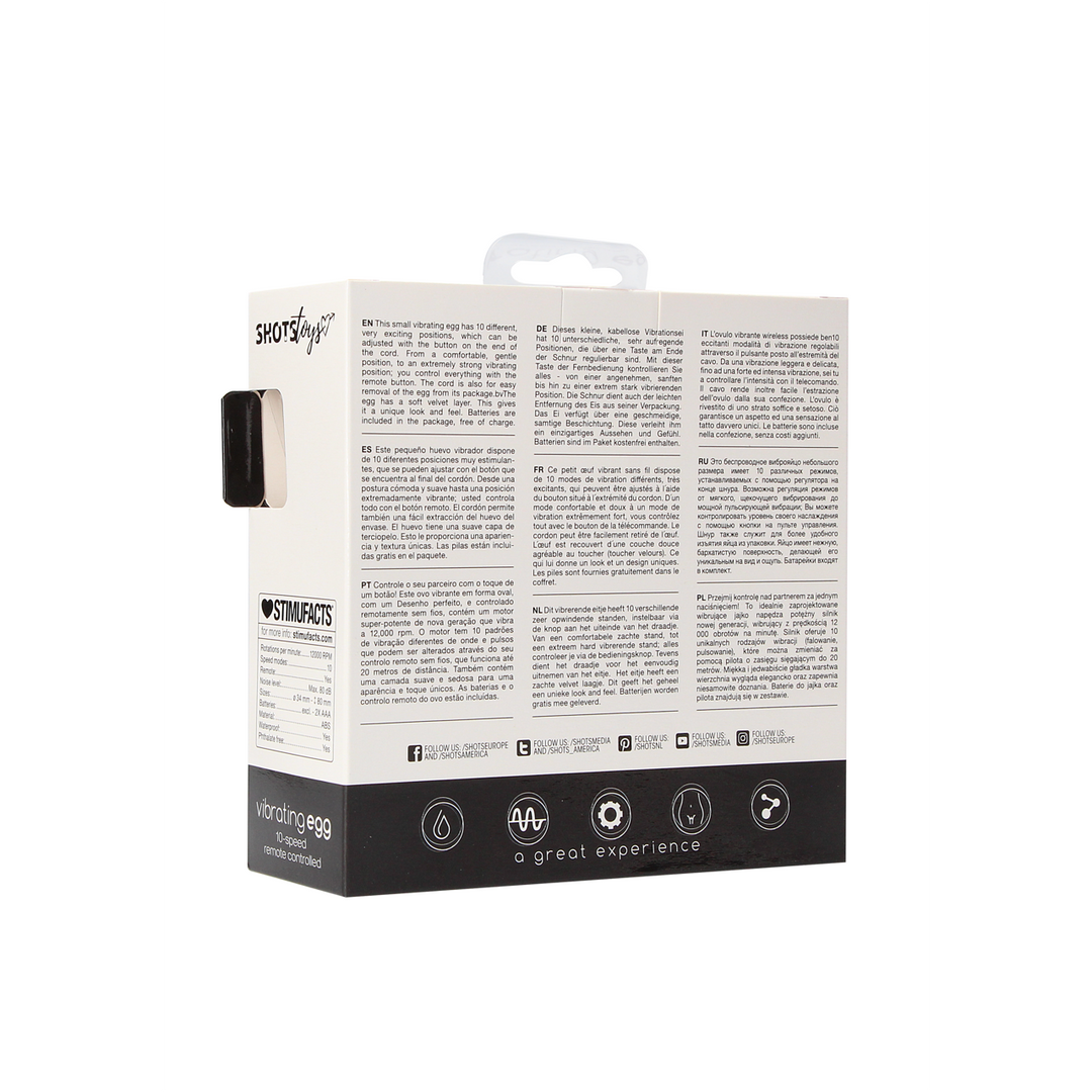 Vibrerende Ei met 10 Snelheden - Zwart - Afbeelding 3