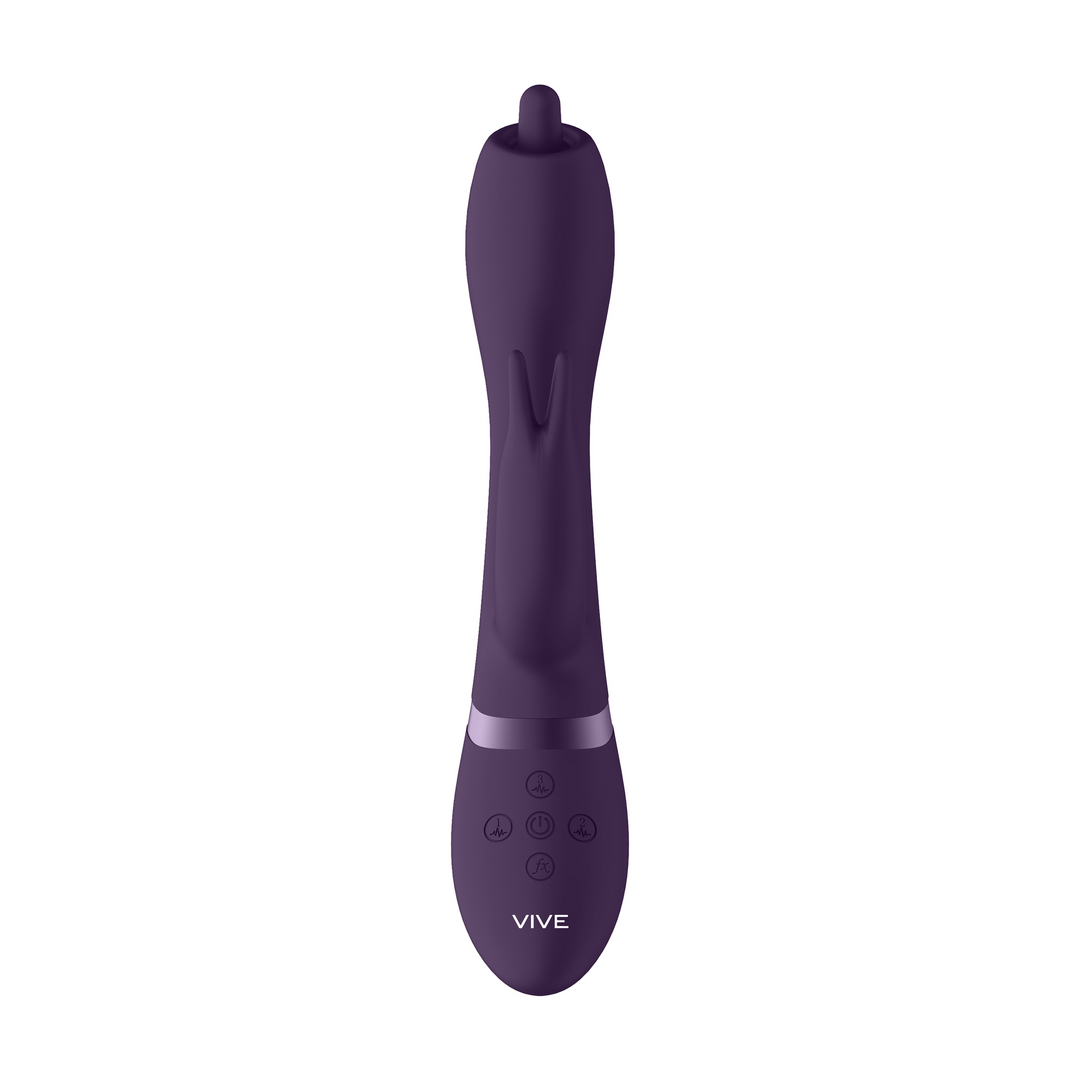 Nilo - Pinpoint Draaibare G-spot Rabbit - Paars - Afbeelding 5