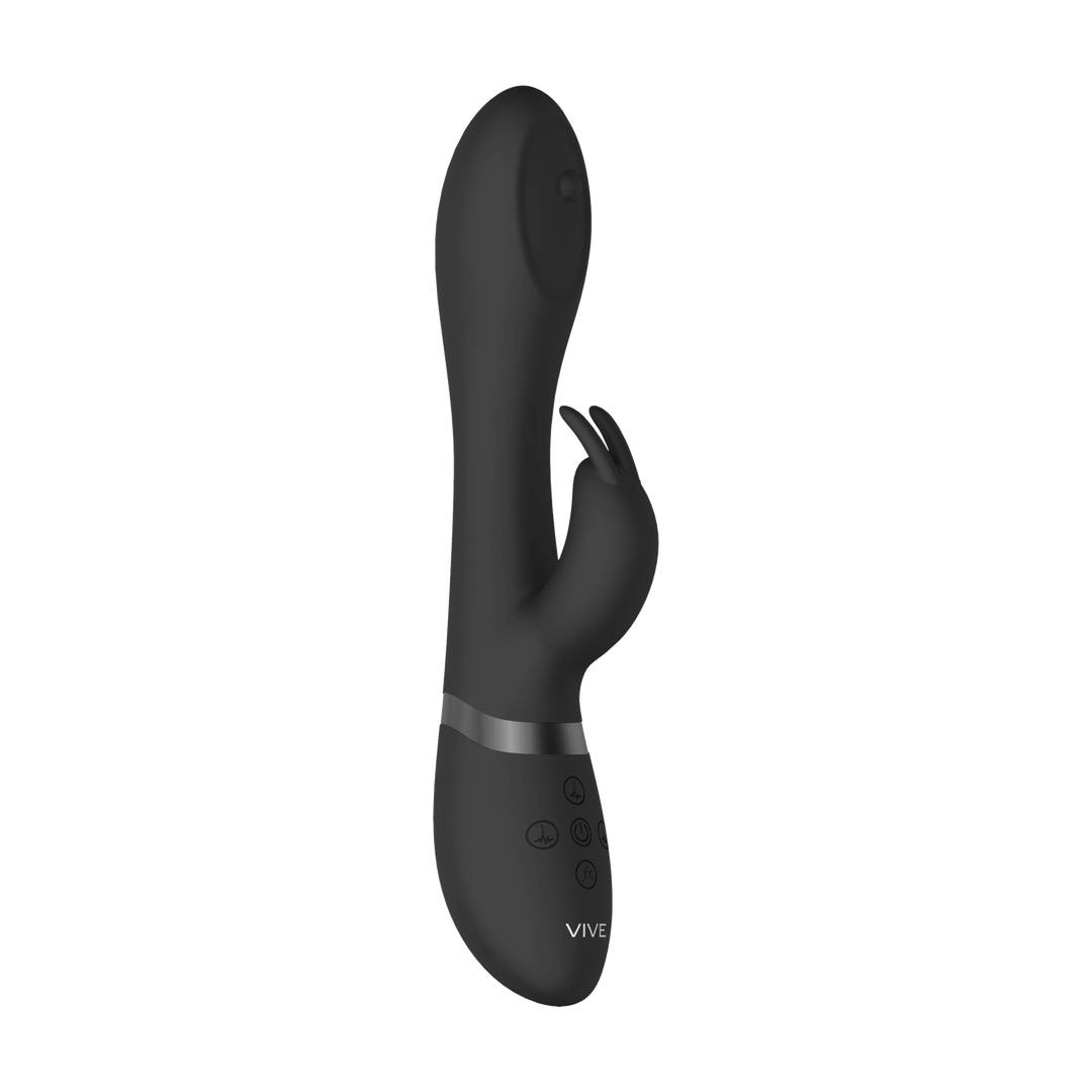 Mira - Spinning G-spot Konijn - Zwart - Afbeelding 4