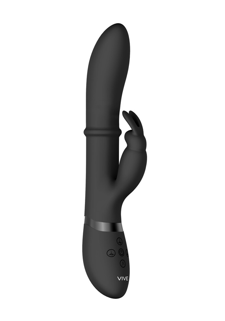 Halo - Ring Rabbit Vibrator - Zwart - Afbeelding 4