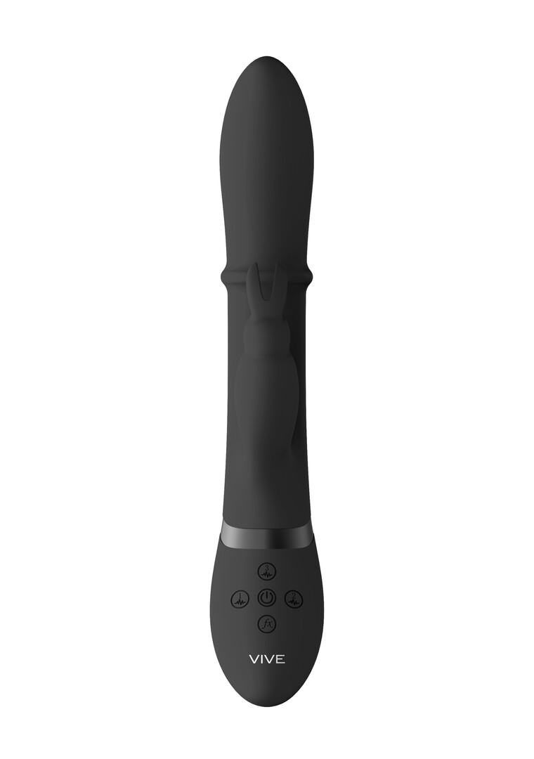 Halo - Ring Rabbit Vibrator - Zwart - Afbeelding 5