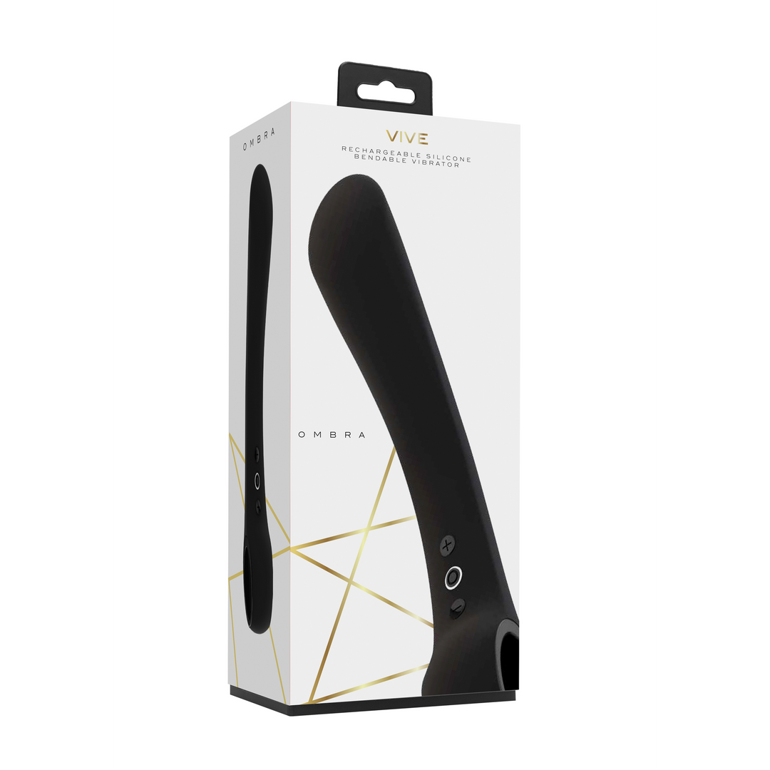 Ombra - Buigbare Vibrator - Zwart - Afbeelding 2