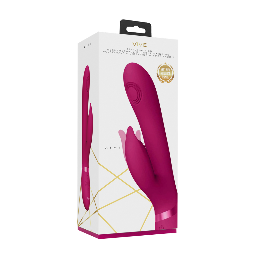 Aimi - Pulse Wave Vibrating G-Spot Rabbit - Roze - Afbeelding 2