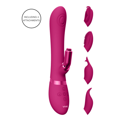 Etsu - Pulse Wave G-Spot Rabbit Clitoral Stimulator - Roze