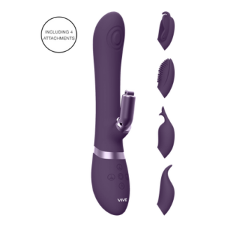 Etsu - Pulse Wave G-Spot Rabbit Clitoral Stimulator - Paars