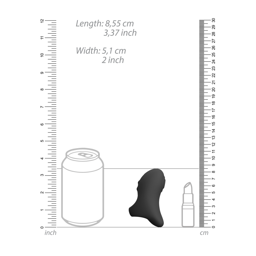 Hana - Pulse Wave Vinger Vibrator - Zwart - Afbeelding 7