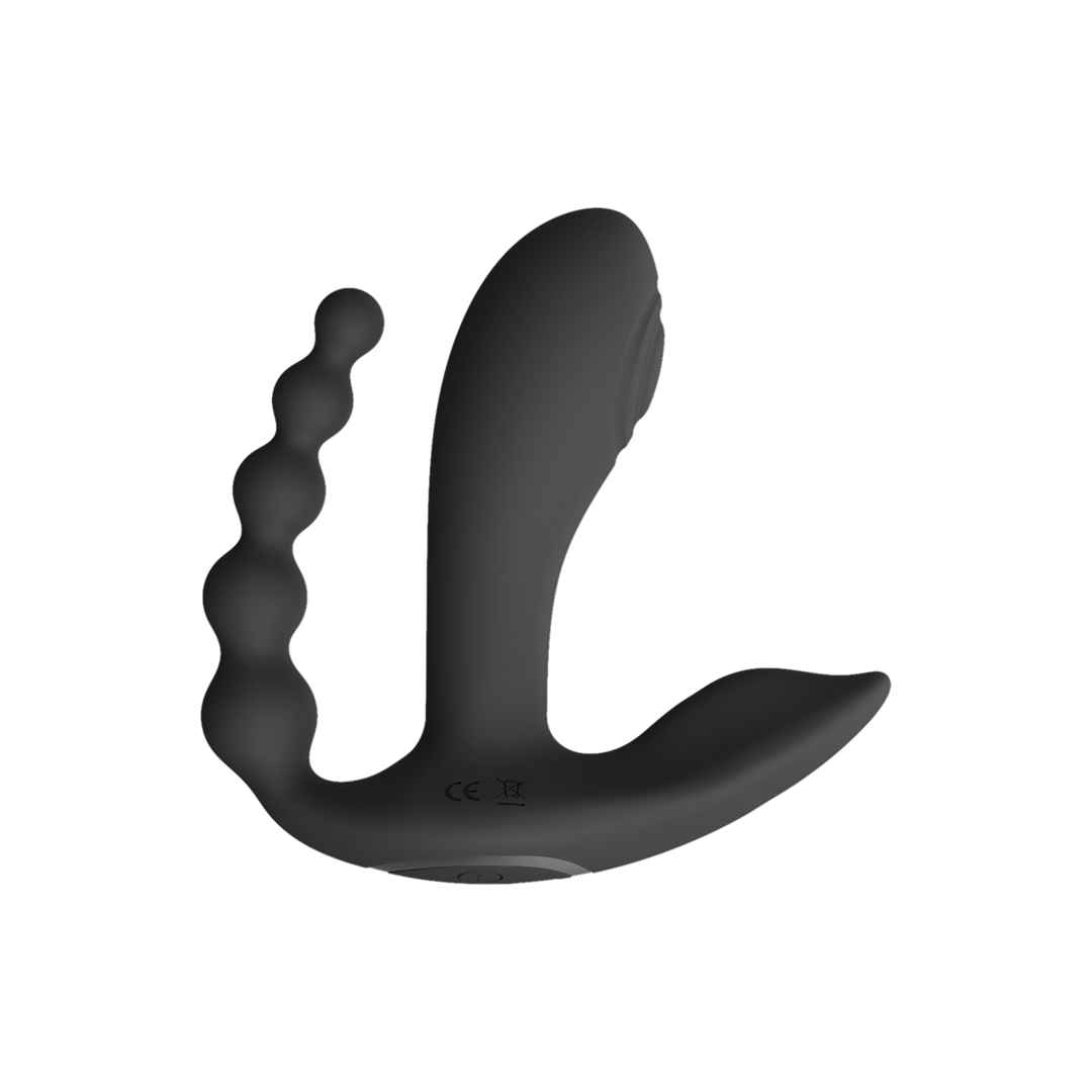 Kata - Pulse Wave Vibrerende Dubbele Penetratie Vibrator - Zwart - Afbeelding 4