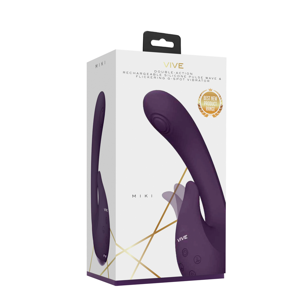 Miki - Pulse Wave Flickering G-Spot Vibrator - Paars - Afbeelding 2