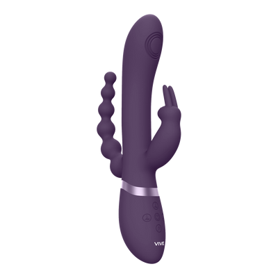 Rini - Pulse Wave Vibrating Double Penetration Rabbit - Paars