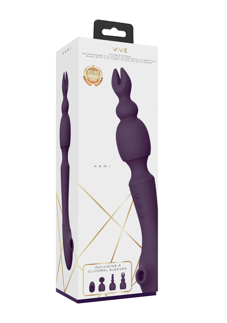 Nami - Pulse Wave Vibrating Wand - Paars - Afbeelding 2