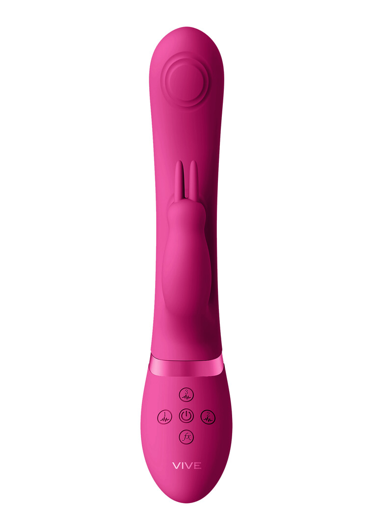 Mei - Dual Pulse-Wave Vibrating C-spot G-Spot Rabbit - Roze - Afbeelding 4