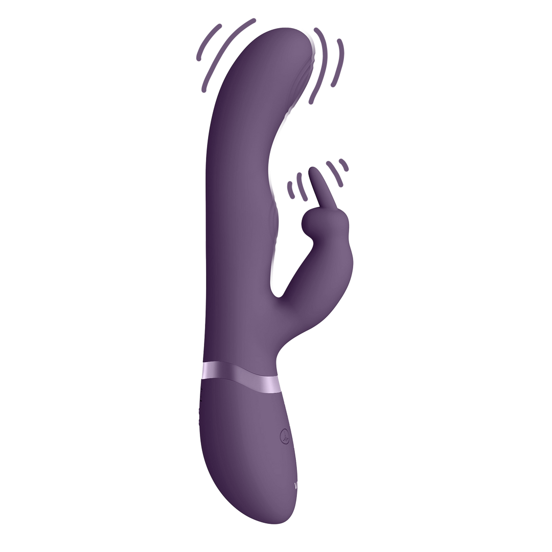 May - Dual Pulse-Wave Vibrating C-spot G-Spot Rabbit - Paars - Afbeelding 3
