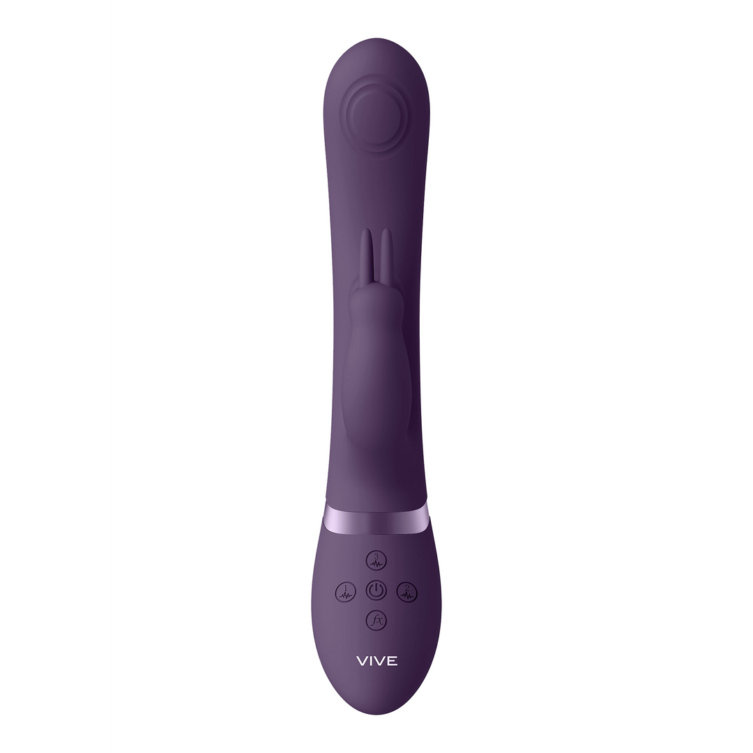 May - Dual Pulse-Wave Vibrating C-spot G-Spot Rabbit - Paars - Afbeelding 4