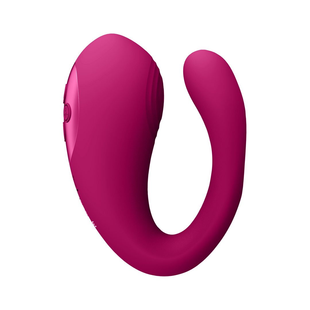 Yoko - Triple Action Vibrator Dual Prongs met Clitorale Pulsatiegolf - Afbeelding 3