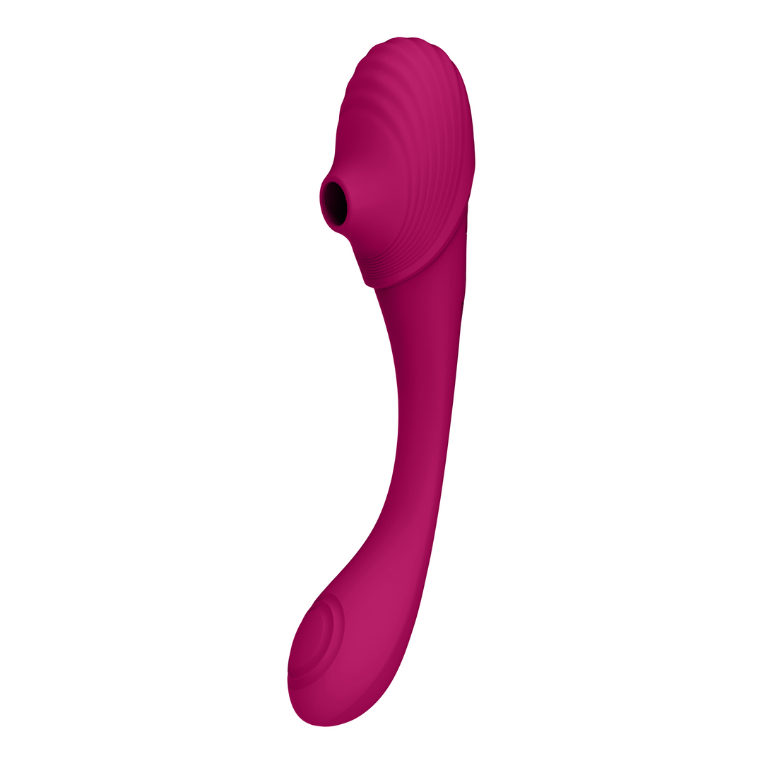 Mirai - Dubbelzijdige Pulse Wave Air Wave Buigbare Vibrator - Afbeelding 3