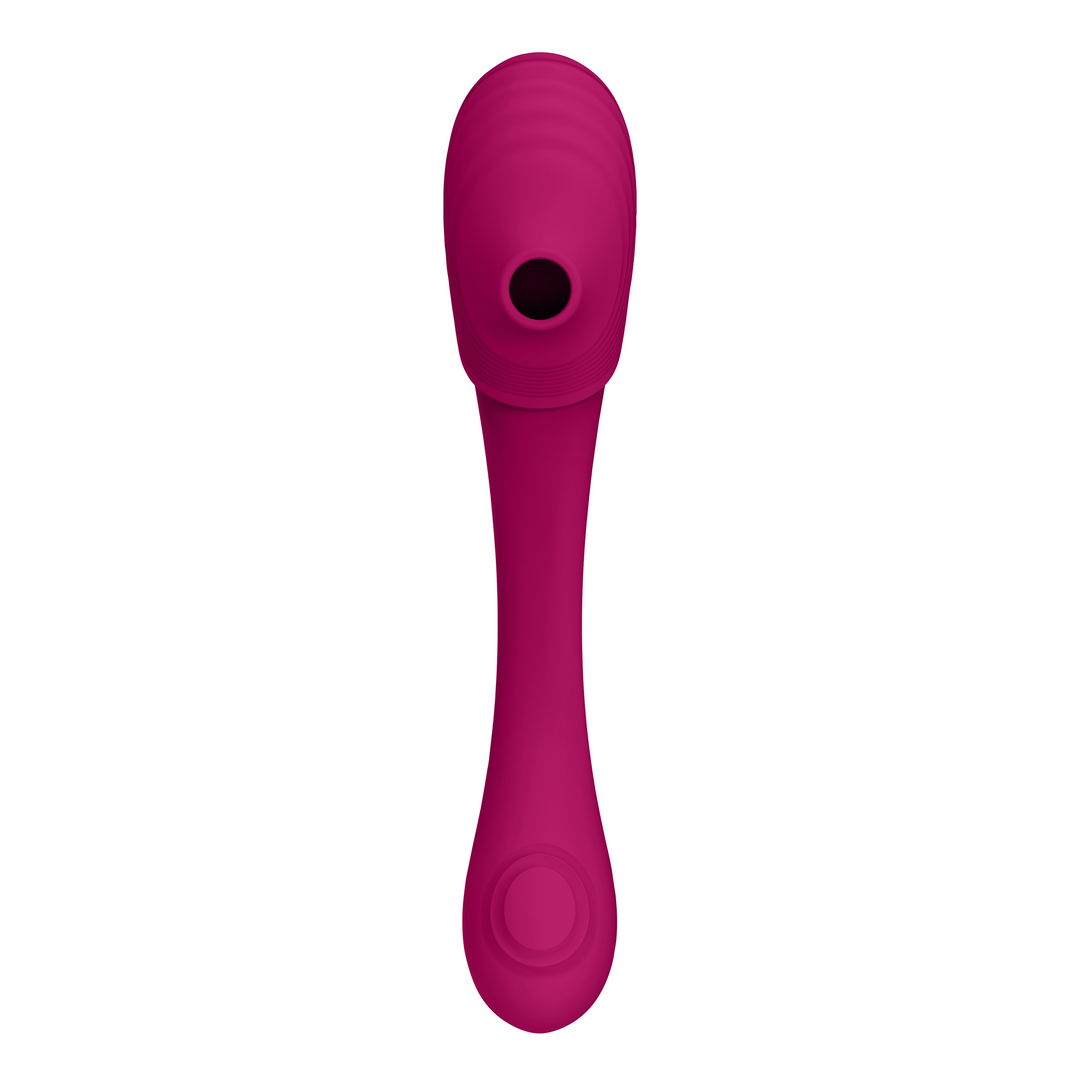 Mirai - Dubbelzijdige Pulse Wave Air Wave Buigbare Vibrator - Afbeelding 4
