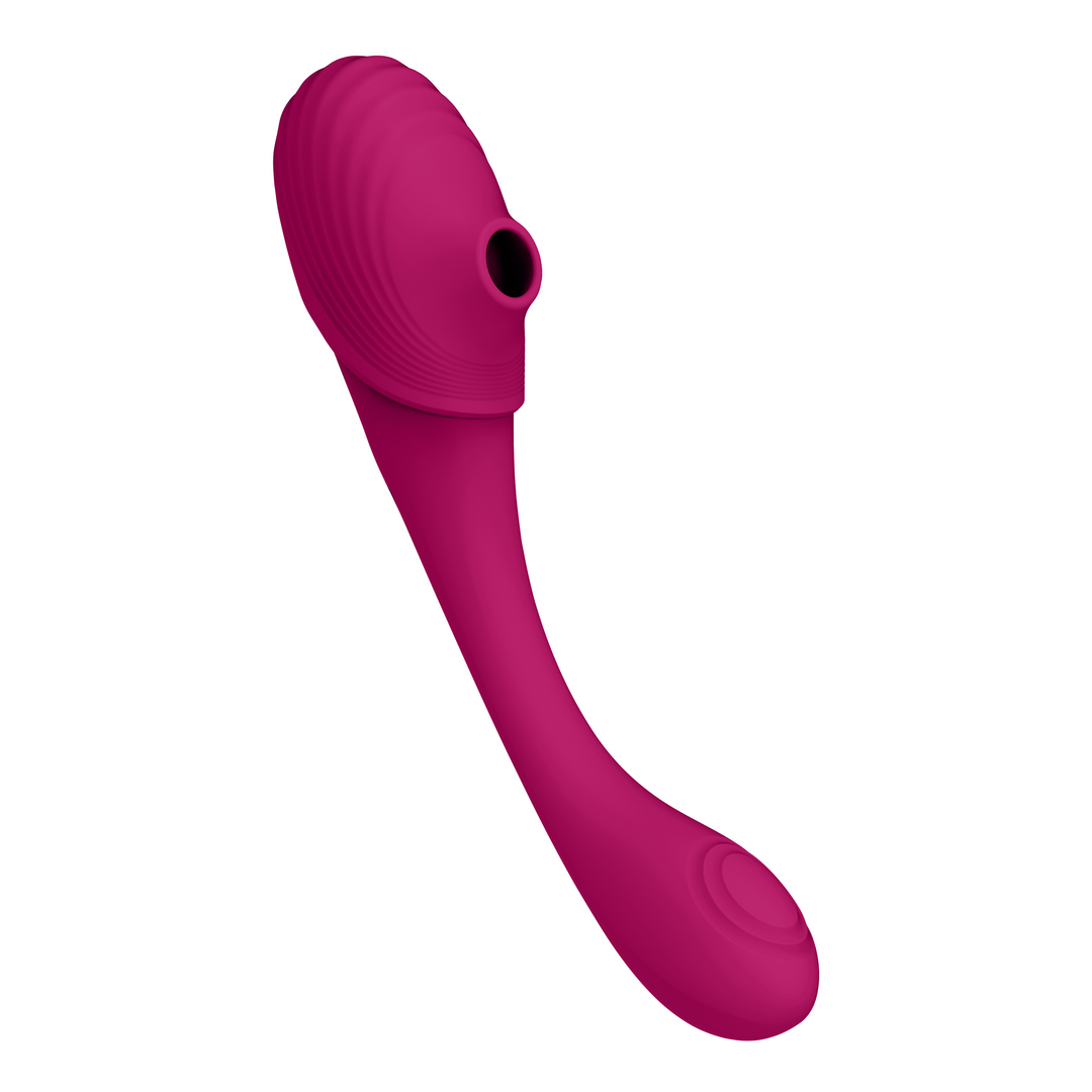 Mirai - Dubbelzijdige Pulse Wave Air Wave Buigbare Vibrator - Afbeelding 5