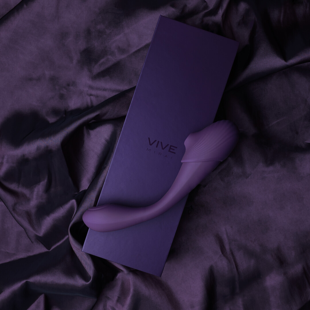 Mirai - Dubbelzijdige Pulse Wave Air Wave Buigbare Vibrator - Afbeelding 6