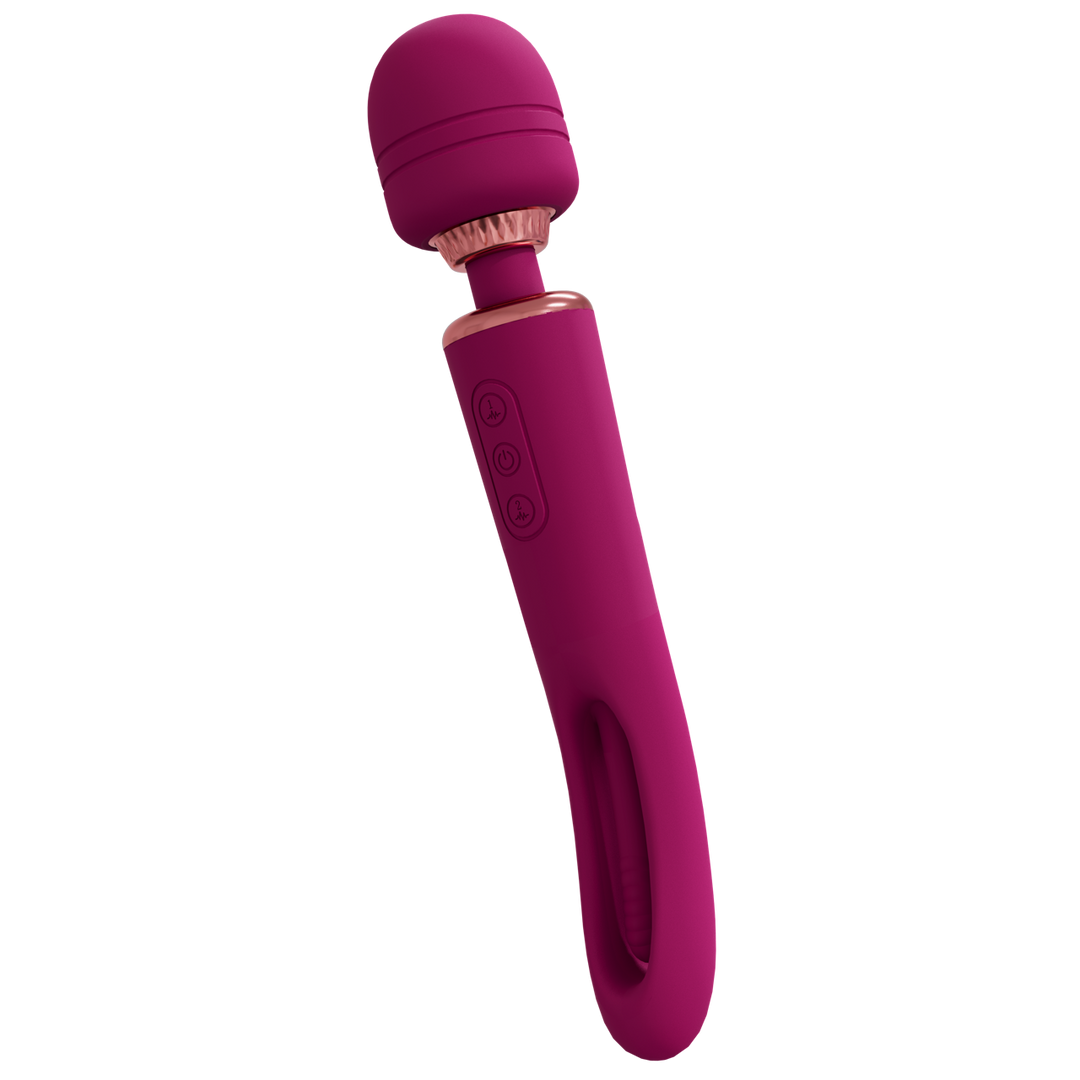 Kiku - Dubbelzijdige Wand met Innovatieve G-Spot Flapper Stimulator - Roze - Afbeelding 4