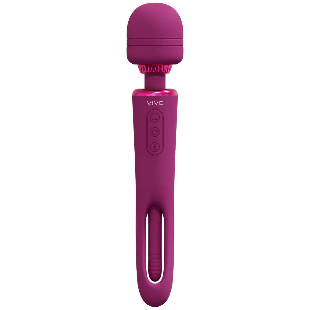 Kiku - Dubbelzijdige Wand met Innovatieve G-Spot Flapper Stimulator - Roze - Afbeelding 7
