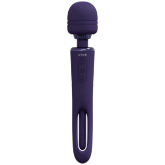 Kiku - Dubbelzijdige Wand met Innovatieve G-Spot Flapper Stimulator - Paars