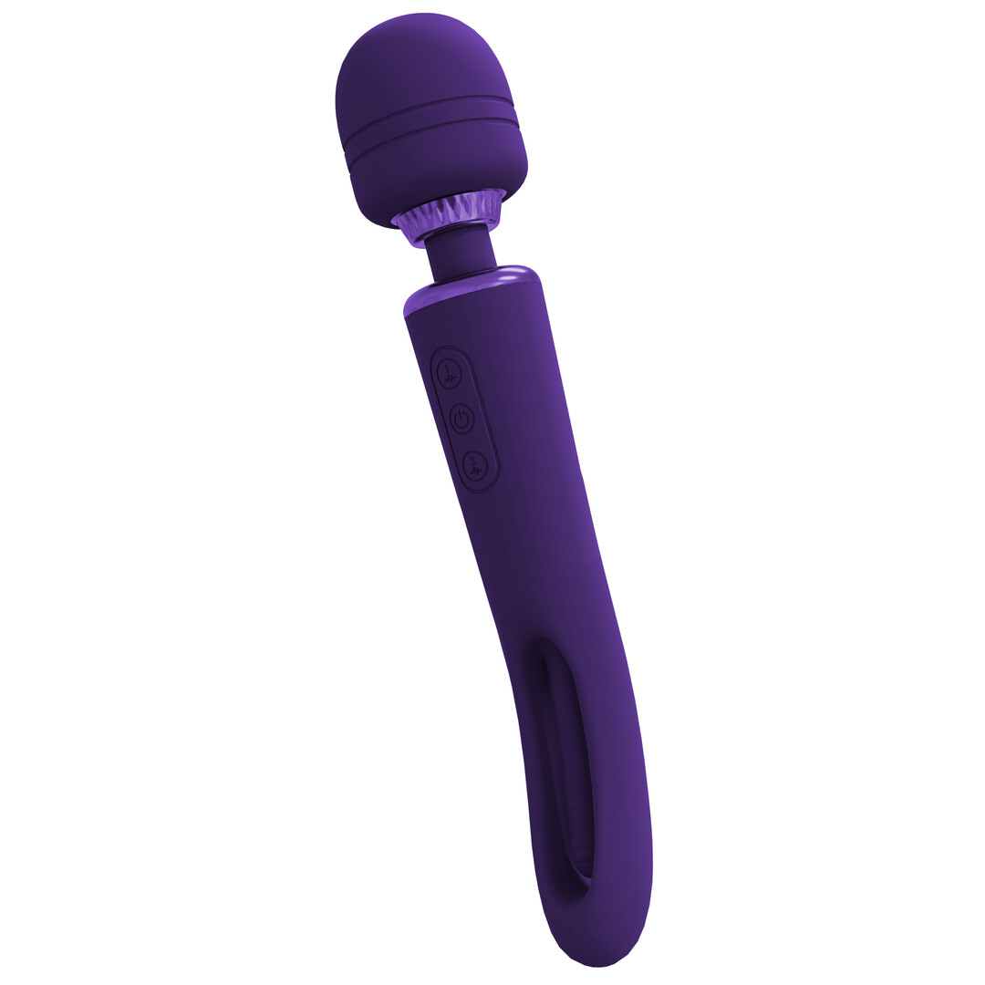 Kiku - Dubbelzijdige Wand met Innovatieve G-Spot Flapper Stimulator - Paars - Afbeelding 4