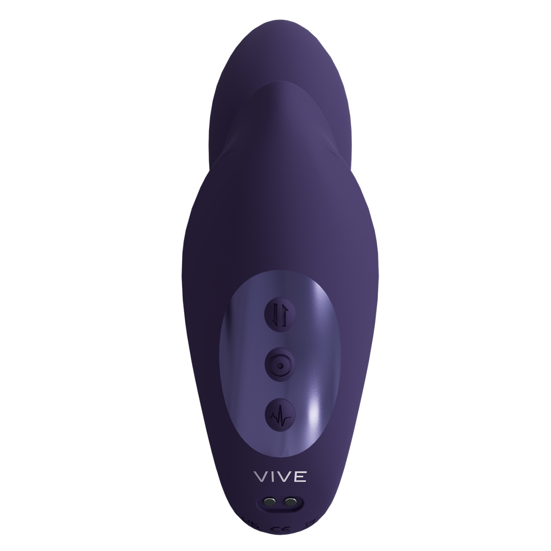 Yuki - Dual Motor G-Spot Vibrator met Massageballen - Paars - Afbeelding 4