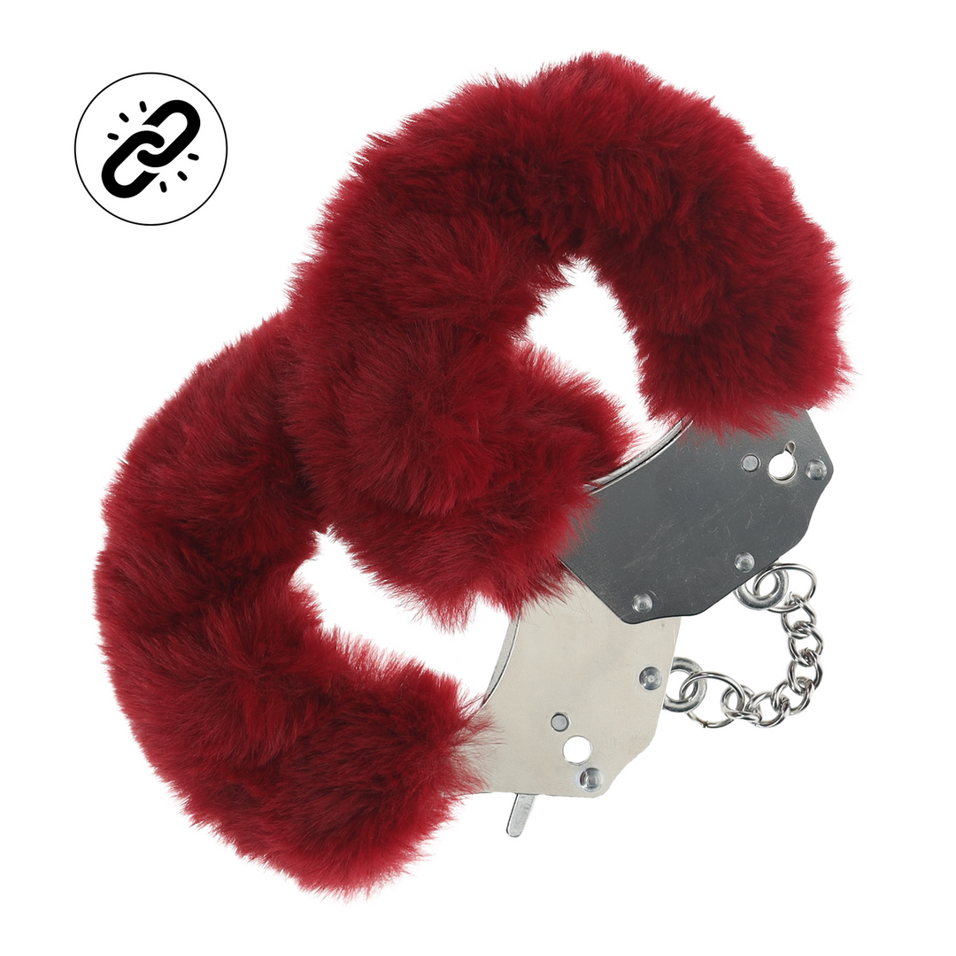 Zware Fluffy Handboeien - Bourgondisch - Afbeelding 3