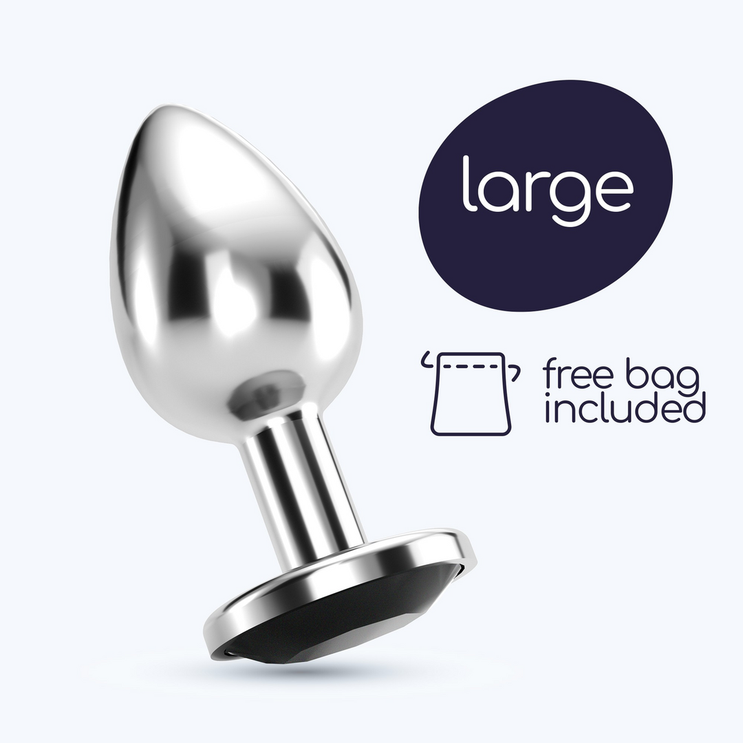 Bijou - Anale Sieraad Plug - Groot - Zwart - Afbeelding 7