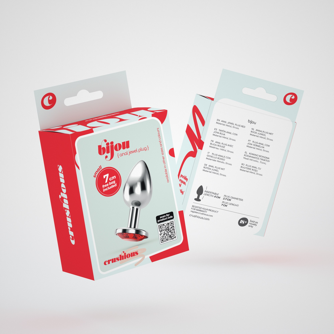 Bijou - Anale Sieraad Plug - Klein - Rood - Afbeelding 2