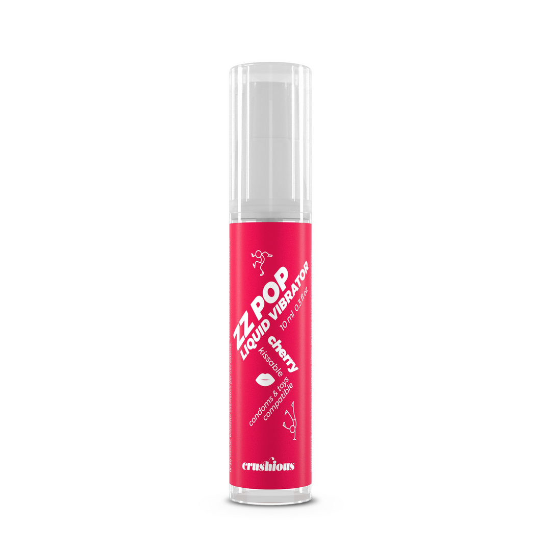 ZZ Pop - Kusbare Vloeibare Vibrator - Kers - 0,3 fl oz / 10 ml - Afbeelding 5
