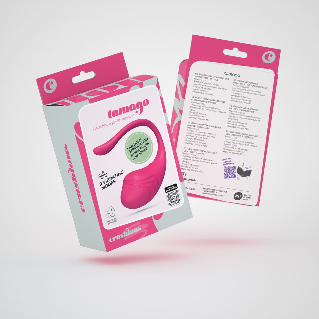 Tamago - Oplaadbaar Vibrerend Ei met Afstandsbediening - Roze - Afbeelding 2