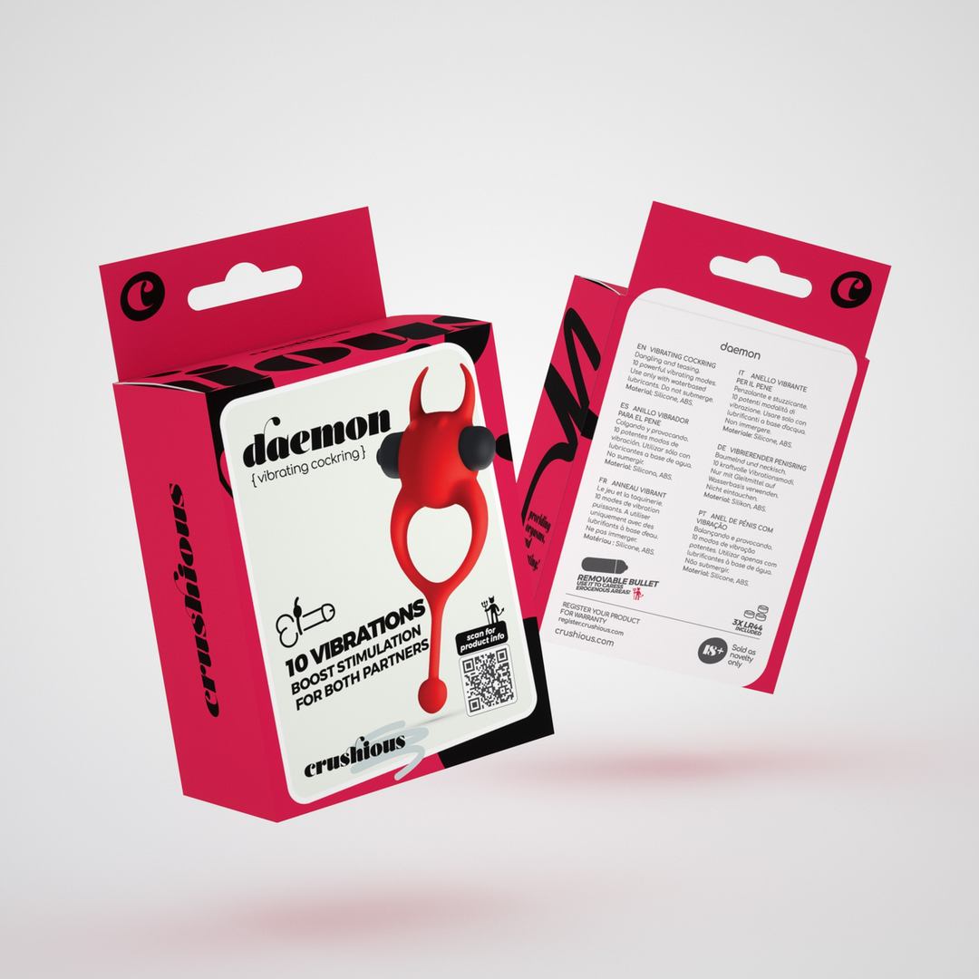 Daemon - Vibrerende Cockring - Rood - Afbeelding 2