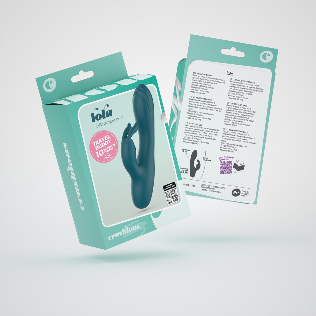 Lola - Mini Konijn Vibrator - Smaragd - Afbeelding 2