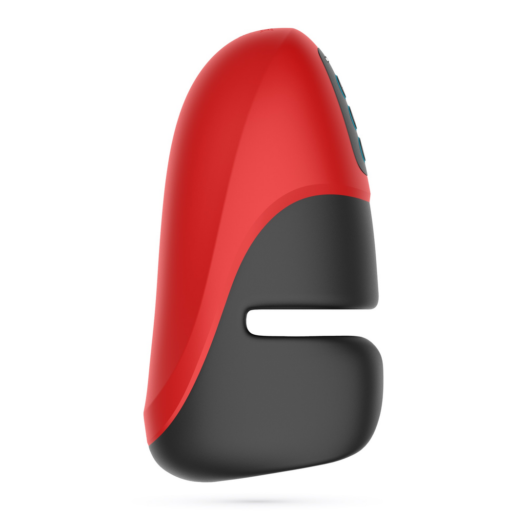 Pancho - Oplaadbare Masturbator met Druk - Rood/Zwart - Afbeelding 5