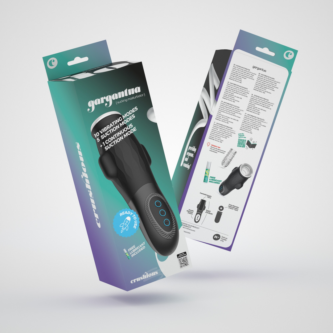 Gargantua - Suction Masturbator with Removable Sleeve and Lubricant - 0.3 fl oz / 10 ml - Afbeelding 2