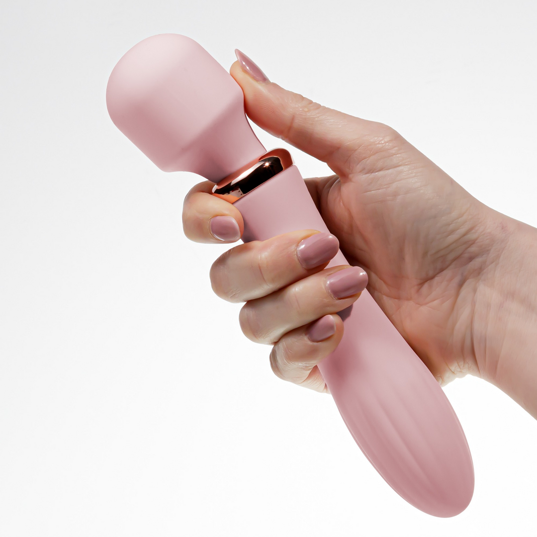 Jinx - Dual Wand Massager met Verwarmingsmodus - Rosé Wijn - Afbeelding 7