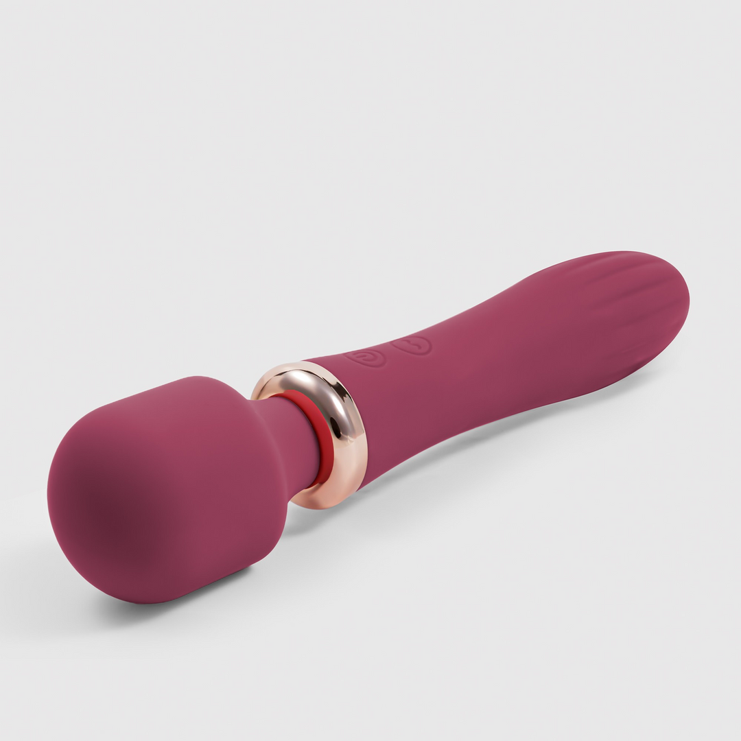 Jinx - Dual Wand Massager met Verwarmingsmodus - Rode Wijn - Afbeelding 3
